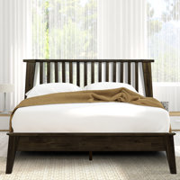 Kaylin Premium Solid Wood Platform Bed Frame with Headboard – 800 lb Capacity, No Box Spring Needed, Fits All Mattresses, 5-Year Warranty by Acacia