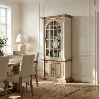 Hajo Farmhouse Tall China Cabinet by Rosalind Wheeler