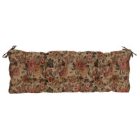 Tufted Tapestry Bench Cushion by Blazing Needles