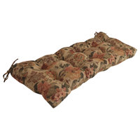 Tufted Tapestry Loveseat Cushion by Blazing Needles