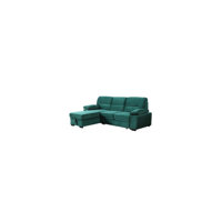 Mccutcheon Velvet Fabric Reversible Sleeper Sectional Sofa Chaise by Latitude Run