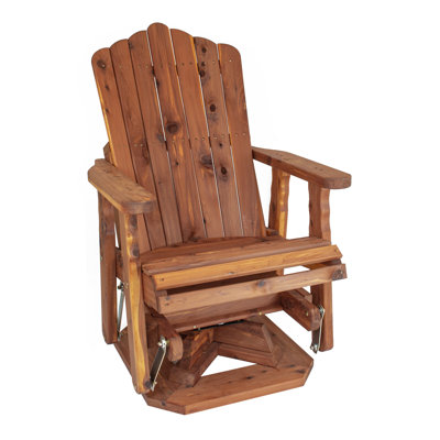Aromatic Cedar Wood Outdoor Glider Chair by American Furniture Classics