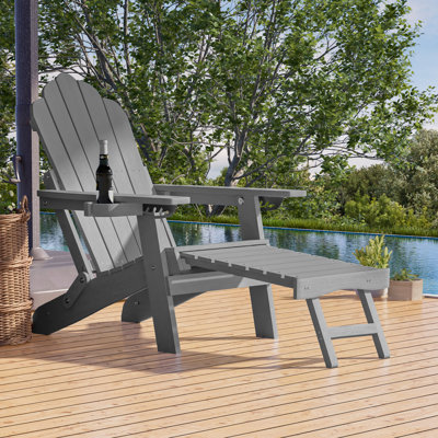 Weather Resistant Folding Adirondack Chair by ACEGOSES