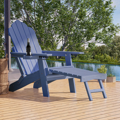 Weather Resistant Folding Adirondack Chair by ACEGOSES