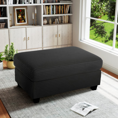 Yakina Upholstered Rectangle Ottoman by Mercer41