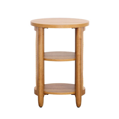 Color Solid Wood End Table by AKLOV