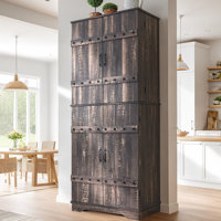 Kenzo 72" Tall Farmhouse Kitchen Pantry Cabinet with Ample Storage Space by Winston Porter