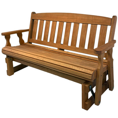 Heavy Duty 800 Lb Mission Treated Porch Glider Bench, 4ft by Amish Casual