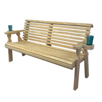 Amish Casual Heavy Duty 800 Lb Roll Back Treated Garden Bench by Amish Casual