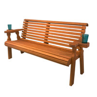 Amish Casual Heavy Duty 800 Lb Roll Back Treated Garden Bench by Amish Casual