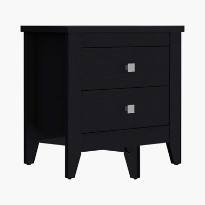 Nightstand, Two Drawers, Bedside Table
