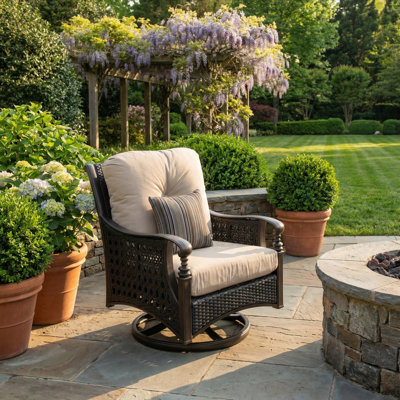 Monterey Swivel Rocking Club Chair by AFD Home