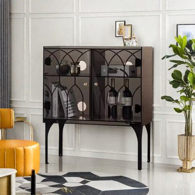 Retro Light Luxury Accent Cabinet Accent Cabinet by Atta Avenue