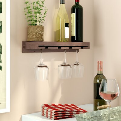 Erithon Wall Mounted Wine Glass Rack by August Grove