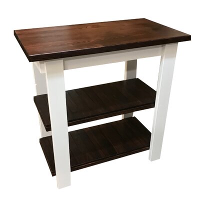 Diejuste Kitchen Island Prep Table by August Grove