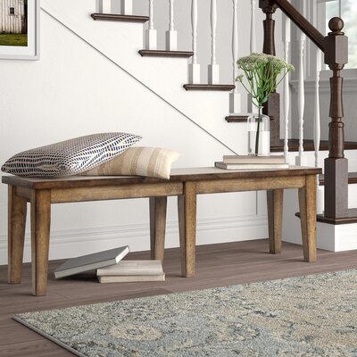 Bridgewater Wood Bench by Sand & Stable