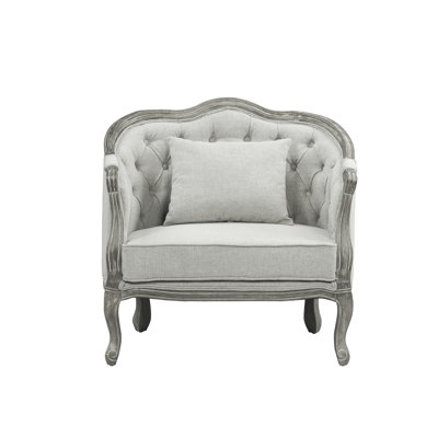 Loumans 37" W Tufted Armchair by Andrew Home Studio