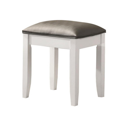 Solid + Manufactured Wood Accent Stool