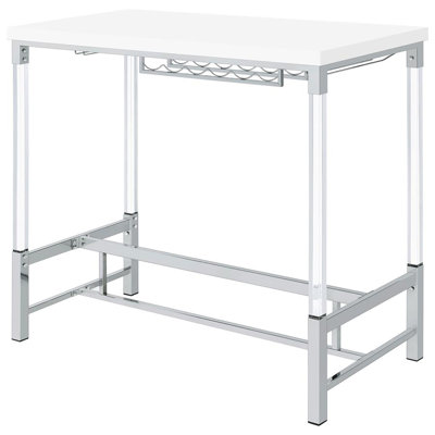 Collyn Acrylic Leg Bar Table by Wade Logan