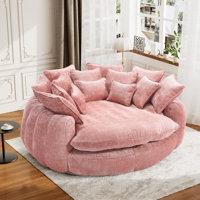 Oversized Bean Bag Sofa - Large Round Loveseat With Pillows