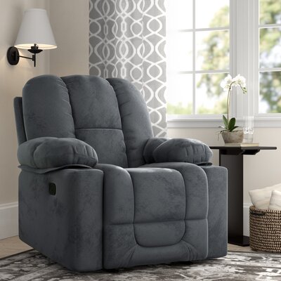 Fason 42.5" Wide Manual Glider Club Recliner by Lark Manor