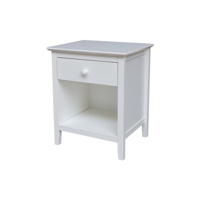 Calumet Heimann Solid Wood 1 Drawer Nightstand by Winston Porter