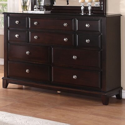 Sera 10 Drawer Standard Dresser by Glory Furniture