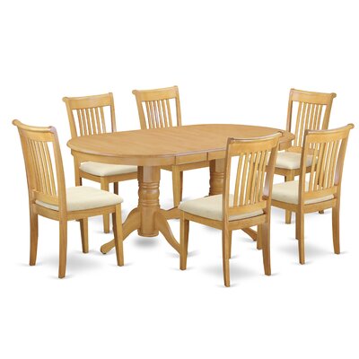 Daniella Extendable Rubberwood Solid Wood Dining Set by Alcott Hill