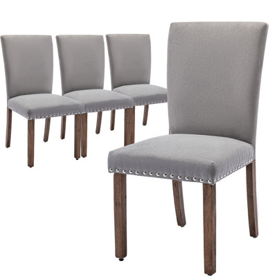 Allaya Solid Wood Upholstered Parsons Dining Chair by Alcott Hill