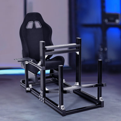 Anman Aluminum F1 Racing Simulator CockpitFit Logitech G29 Thrustmaster Ergonomic PC & Racing Game Chair