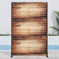 72" x 47" Outdoor Metal Privacy Screen Fence Panel by Dovelina