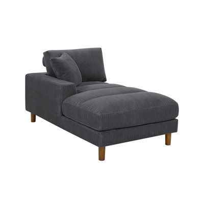 Waxman Upholstered Chaise Lounge by Latitude Run