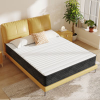 Alwyn Home Innerspring Mattress Medium Hybrid Mattress in a box With Certipur-US Certified Pocket Spring, Pressure Relief, and Motion Isolation by Alwyn Home