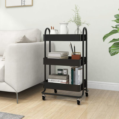 Siba 3-Tier Kitchen Trolley Kitchen Island Storage Utility Cart by Ebern Designs