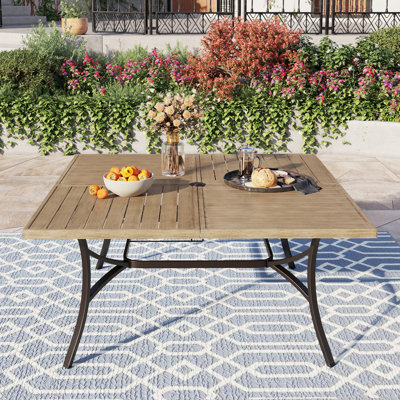 60" Square Patio Dining Table by Alphamarts
