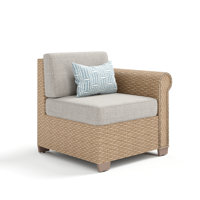 Outdoor Conversation Patio Sofa Chair With Rattan by Alphamarts
