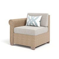Outdoor Conversation Patio Sofa Chair With Rattan by Alphamarts