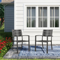 Patio Stackable Dining Armchair by Alphamarts