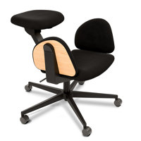 Meditation Chair Office Chair with Wheels, Adjustable Backrest by Topteng