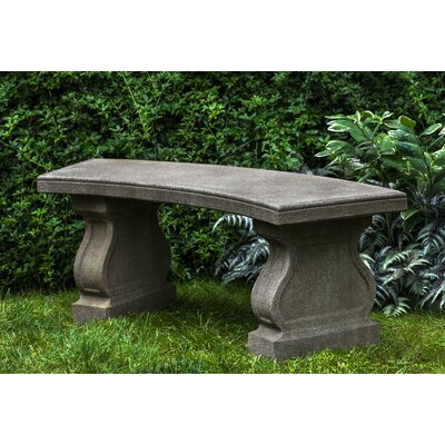 Zimelman Cast Stone Garden Bench by Astoria Grand