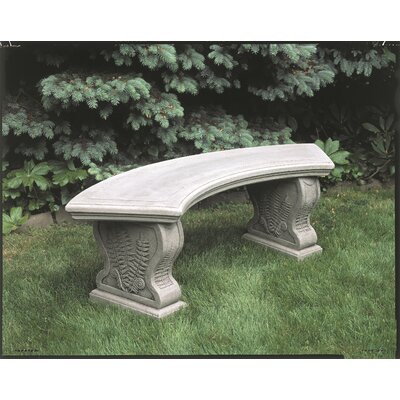 Millar Stone/Concrete Garden Bench by Astoria Grand