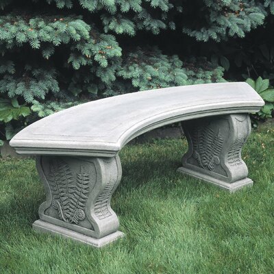 Millar Stone/Concrete Garden Bench by Astoria Grand