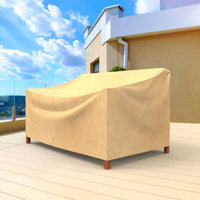 Jared Outdoor Patio Loveseat Cover by Arlmont & Co.