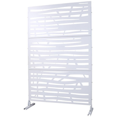 76"H × 48"W outdoor and indoor metal privacy screen by 4CASA INTERNATIONAL