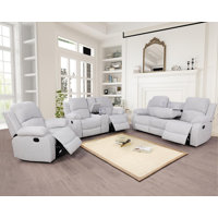 GS28XX 3-Piece Manual Reclining Living Room Sofa Set