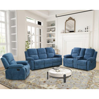 GS28XX 3-Piece Manual Reclining Living Room Sofa Set by Cosccoo Home Furniture