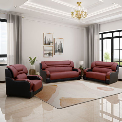 3-Piece Living Room Sofa Set by Cosccoo Home Furniture