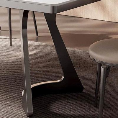 Rock slab rectangular dining table and chairs by ASS Comfort Zone