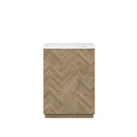 Garrison Stone Block End Table by A.R.T.