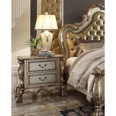 Perales 2 Drawer Nightstand
